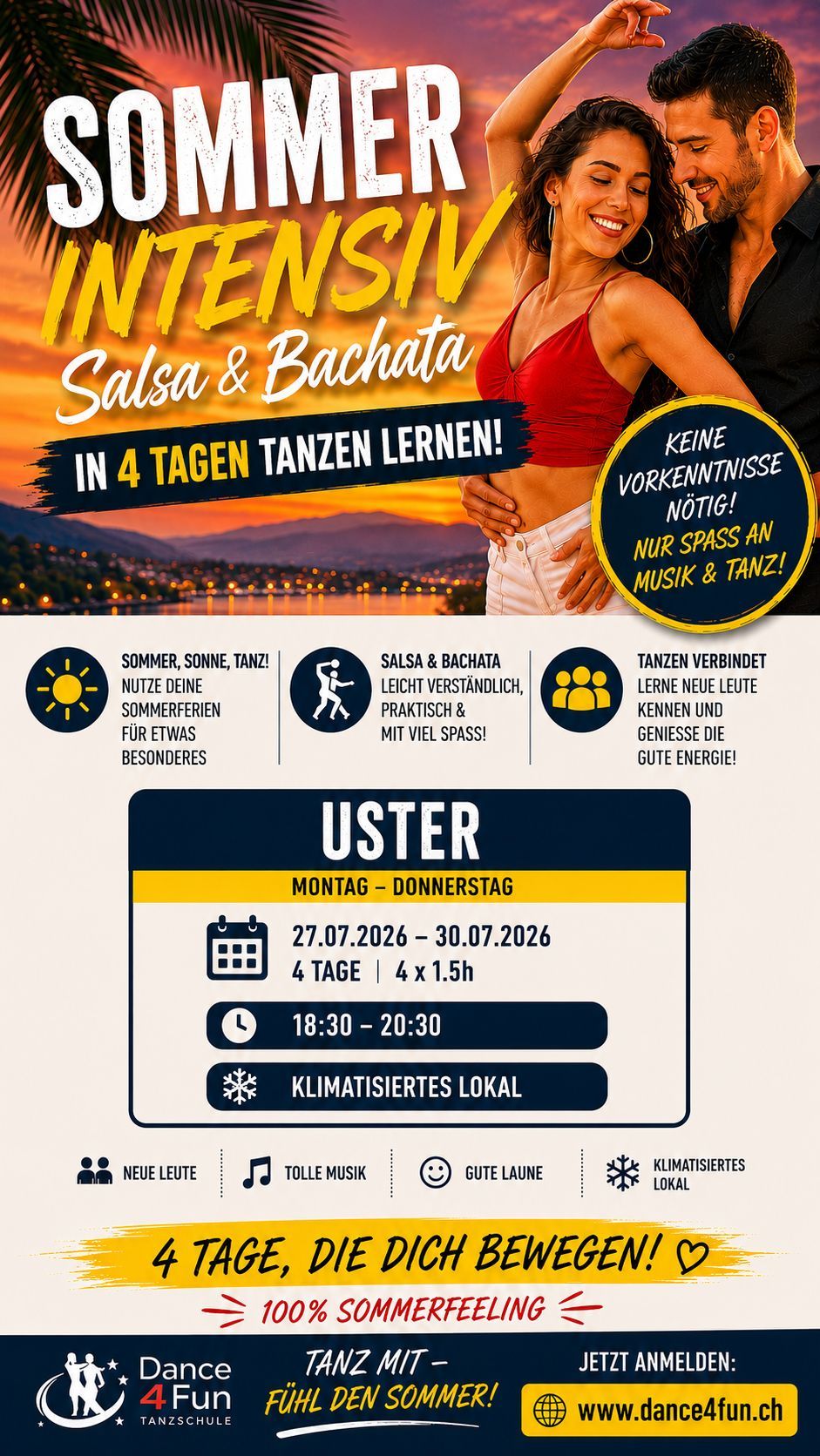 Salsa Bachata Sommerintensiv Tanzkurse