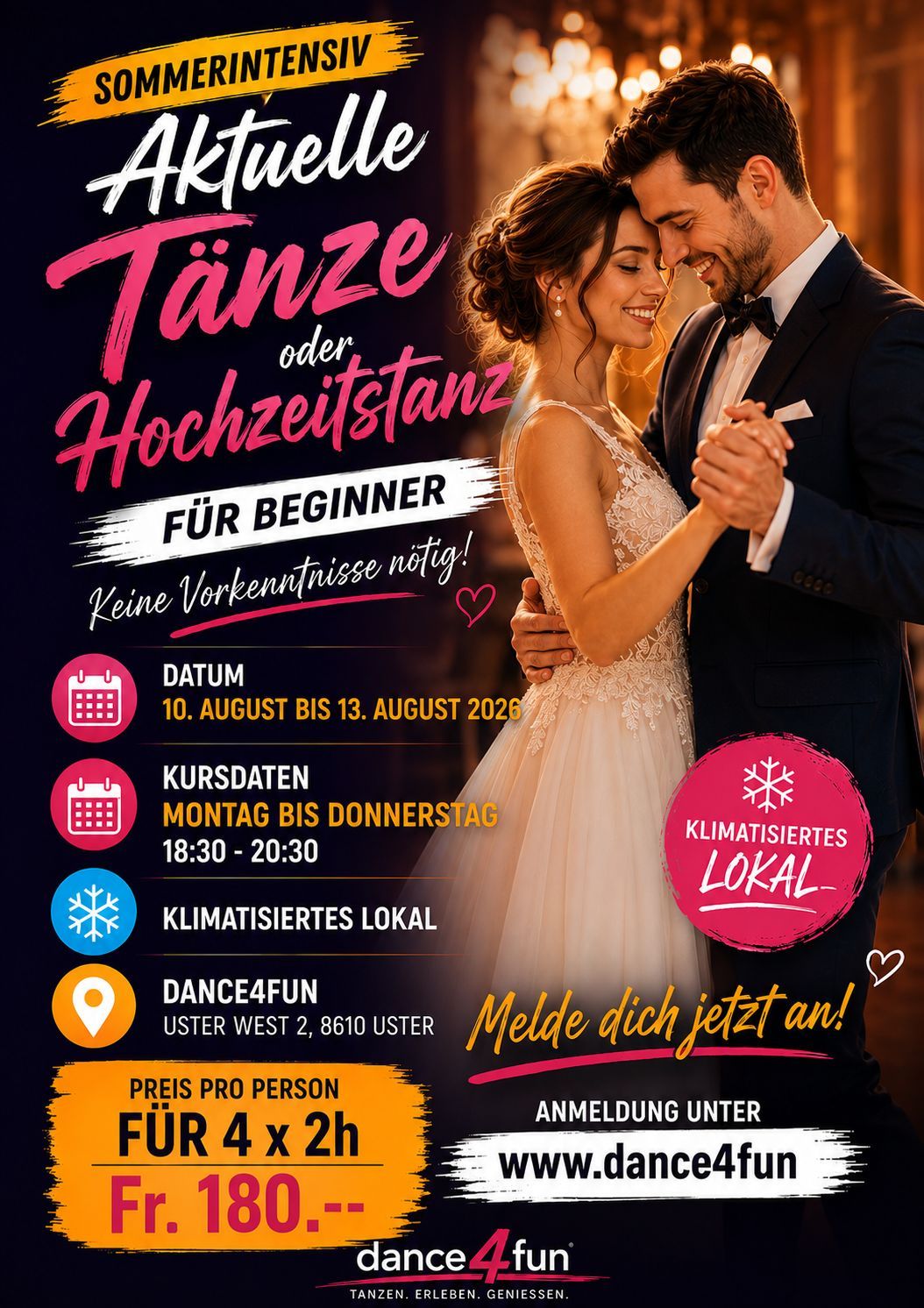 Paartanzmix Sommerintensiv Tanzkurse - Hochzeit